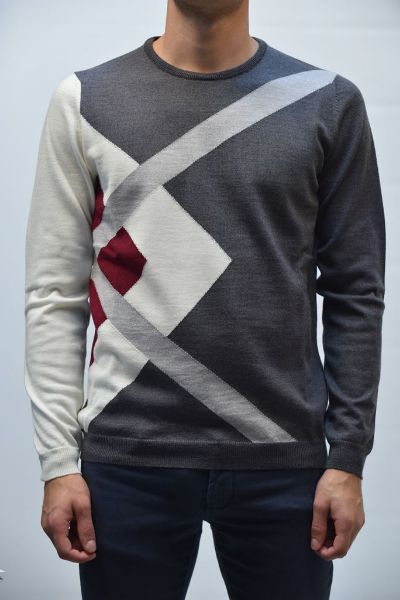 Immagine di | MAGLIA GIROCOLLO +39 MASQ UOMO MA0370 GRIGIO