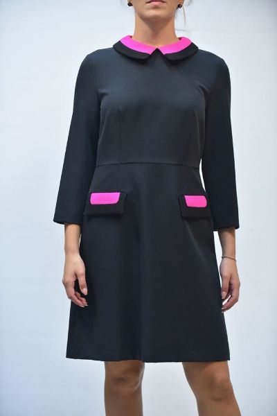 Immagine di | ABITO ONE DONNA T0020 0102A NERO FUXIA