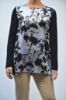Immagine di | MAGLIA BLUSA ONE DONNA T0079 0113B NERO FANTASIA