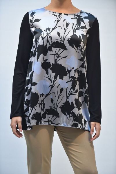 Immagine di | MAGLIA BLUSA ONE DONNA T0079 0113B NERO FANTASIA