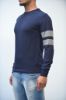 Immagine di | MAGLIA DANIELE ALESSANDRINI UOMO FM903283807 BLU RIGHE GRIGIO