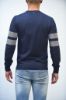 Immagine di | MAGLIA DANIELE ALESSANDRINI UOMO FM903283807 BLU RIGHE GRIGIO