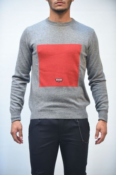 Immagine di | MAGLIA DANIELE ALESSANDRINI UOMO FM903303807 GRIGIO ROSSO