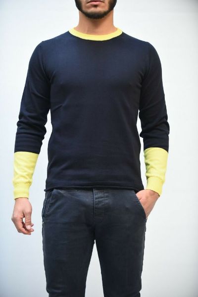 Immagine di | MAGLIA DANIELE ALESSANDRINI UOMO FM90382 BLU P/E