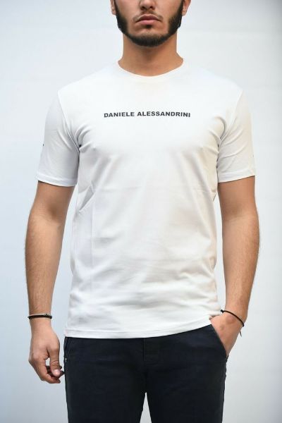 Picture of T-SHIRT MAN DANIELE ALESSANDRINI M9084 BIANCO