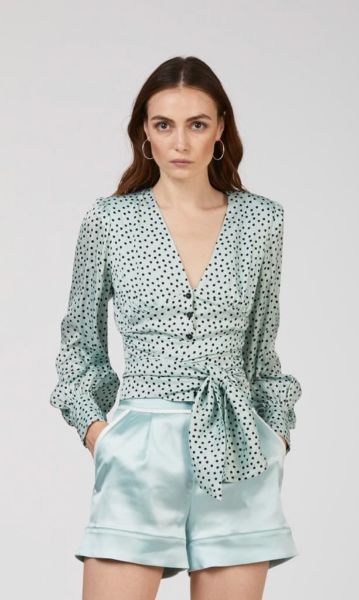 Immagine di | CAMICIA NENETTE BLUSA DONNA FELICIA POIS 100% VISCOSA 