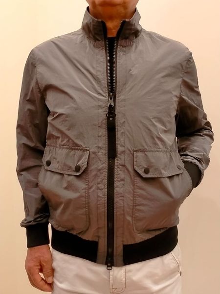Immagine di GIUBBINO HETREGO UOMO ICARO BOMBER GRIGIO PRIMAVERA / ESTATE.
