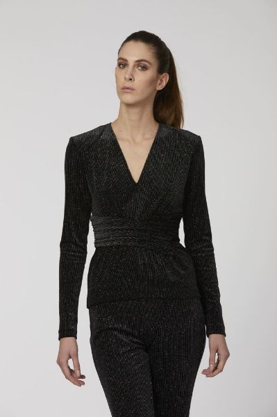 Immagine di | CAMICIA BLUSA NENETTE DONNA FADAR NERO INVERNALE