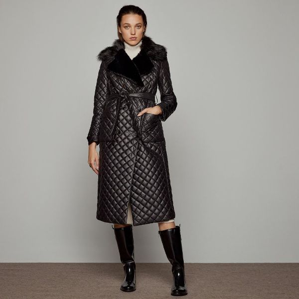 Immagine di PIUMINO LUNGO TRAPUNTATO ACCESS FASHION DONNA 9131-998 NERO