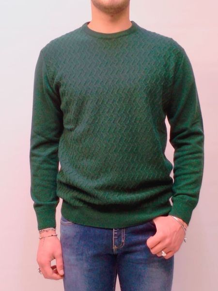 Immagine di | MAGLIA BARBATI UOMO MA-B118P VERDE A/I