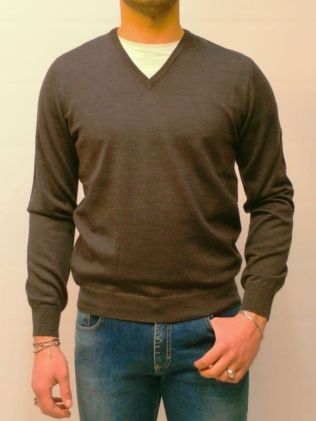 Immagine di | MAGLIA SCOLLO A V BLOCK23 UOMO 0701 GRIGIO