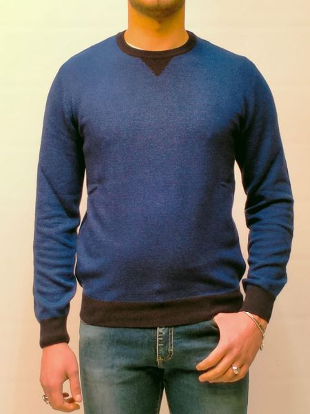 Immagine di | MAGLIA A/I GIROCOLLO BLOCK23 UOMO 0729 BLUETTE 