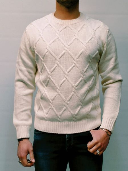 Immagine di | MAGLIA GIROCOLLO BLOCK23 UOMO 0768 PANNA
