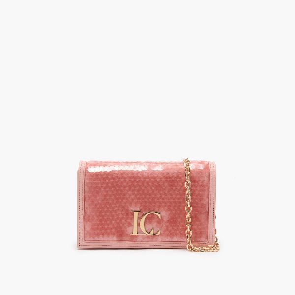 Immagine di BORSA  LA CARRIE DONNA POCHETTE PAILLETES 121M-KX-955-PAS ROSA.