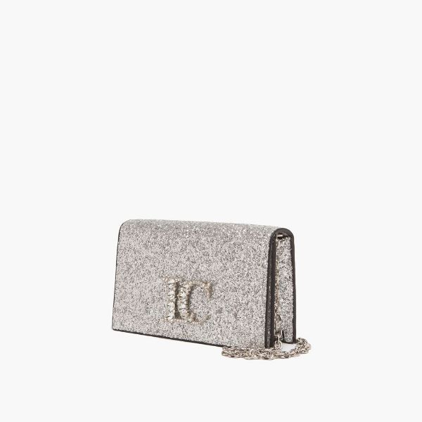 Immagine di BORSA LA CARRIE DONNA POCHETTE GLITTER 121M-KX-954-GLI ARGENTO.