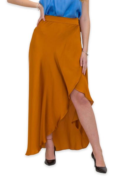 Immagine di GONNA NENETTE MIDI DONNA ART. GLOW ROSA IN RASO
