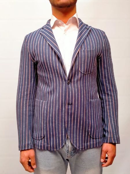 Immagine di GIACCA BARBATI UOMO JACKET GI-MARTIN 731 BLU/RIGHE