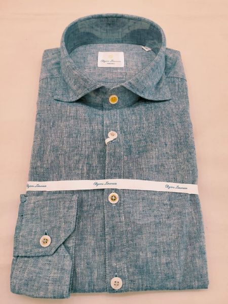 Immagine di CAMICIA  BARBATI UOMO AZZURRO CA-POSITANO SLIM FIT P/E