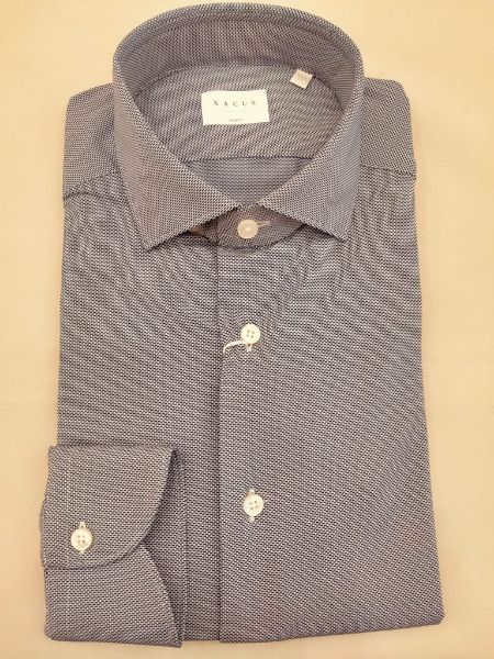 Immagine di XACUS  CAMICIA UOMO ART. 21601.008.558 SLIM FIT AZZURRO.