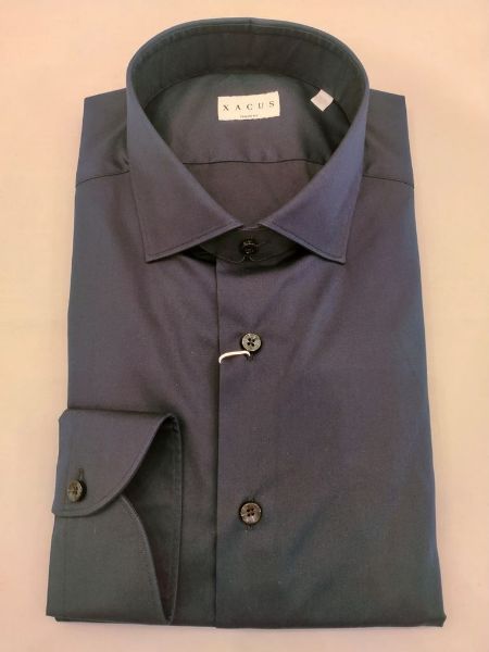 Immagine di XACUS  CAMICIA UOMO ART. 16113.002.558 SLIM FIT BLU.