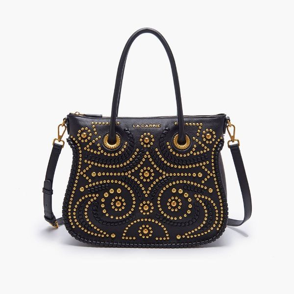 Immagine di BORSA LA CARRIE DONNA SHOPPER ARABESQUE 122M-VM-252-SYN NERO.
