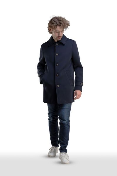 Immagine di . CAPPOTTO GIACCONE TRENCH ERO UOMO 1241 BLU