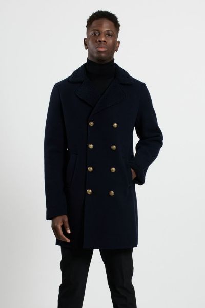 Immagine di . CAPPOTTO DANIELE ALESSANDRINI UOMO XB002A1074207 BLU