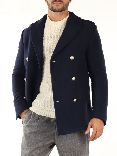 Immagine di CAPPOTTO GABAN DANIELE ALESSANDRINI UOMO X1025M5884206 BLU