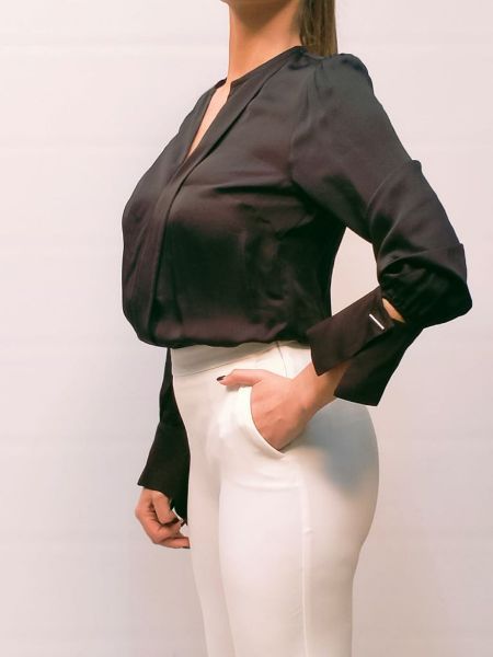 Immagine di | MAGLIA BLUSA NENETTE DONNA FENON NERO