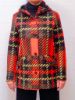 Immagine di GIACCONE PARKA ERO DONNA  2259 QUADRI/ARANCIO