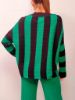Immagine di | MAGLIA DONNA B.YU BY03039 VERDE / NERO