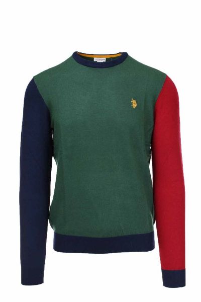 Immagine di | MAGLIA UOMO U.S POLO ASSN PULLOVER 53147 62914 VERDE MULTICOLOR