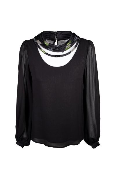 Immagine di . BLUSA NENETTE DONNA FAVOLA NERO