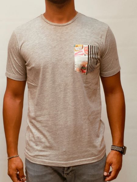 Immagine di . T-SHIRT DANIELE ALESSANDRINI UOMO M7681E6434300 GRIGIO