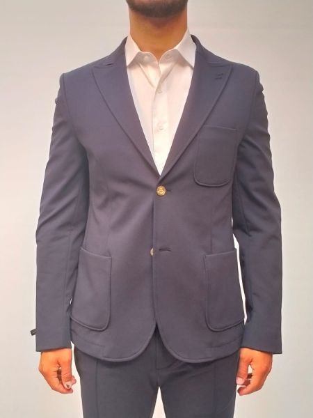 Immagine di GIACCA DANIELE ALESSANDRINI UOMO MONO PETTO G3436N10854300 BLU