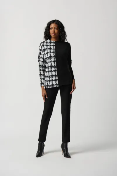 Immagine di . MAGLIA JOSEPH RIBKOFF DONNA 234137 NERO-BIANCO A/I 2023-24