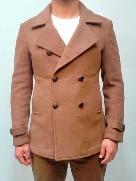 Immagine di . GIACCONE JERRY KEY UOMO DOPPIO PETTO 3071/063 CAMMELLO