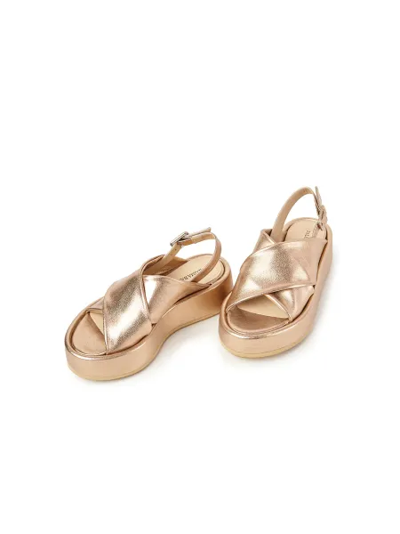 Immagine di SANDALI PALOMA BARCELO' DONNA 100% Pelle BASIMA-METAL ORO 