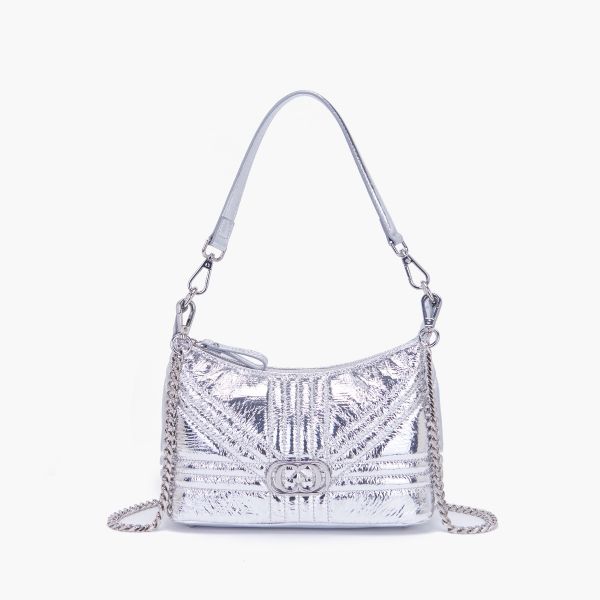 Immagine di BORSA LA CARRIE DONNA  SHINY A SPALLA 141P-FS-261-LAM ARGENTO P/E 2024