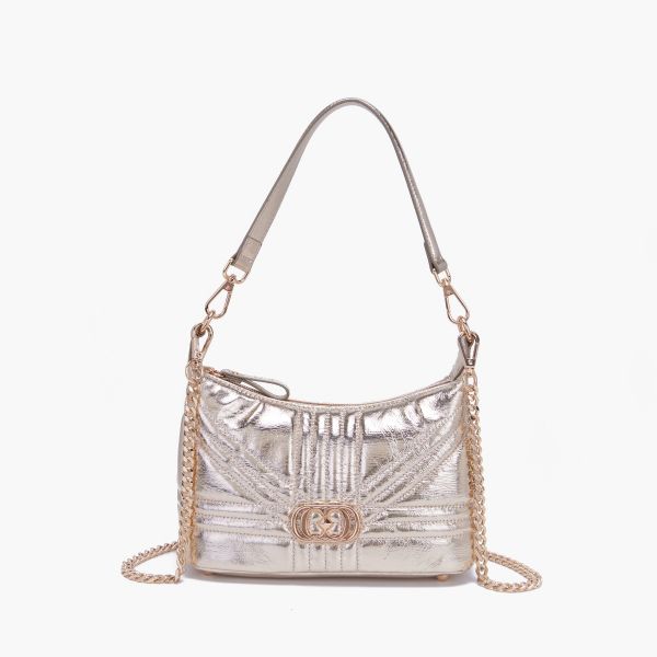 Immagine di BORSA LA CARRIE DONNA  SHINY A SPALLA 141P-FS-261-LAM ORO P/E 2024