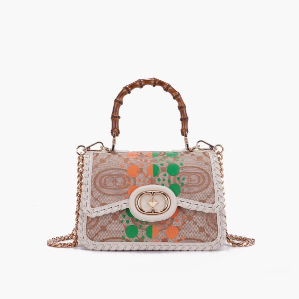 Immagine di BORSA LA CARRIE DONNA A MANO 141P-GA-100-JAL FANTASIA AVORIO P/E 2024