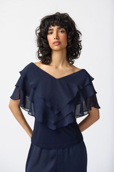 Immagine di . BLUSA JOSEPH RIBKOFF DONNA 241020 BLU