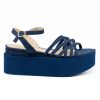 Immagine di SANDALI PALOMA BARCELO' 100% Pelle DONNA SCARPE ALYA BLU