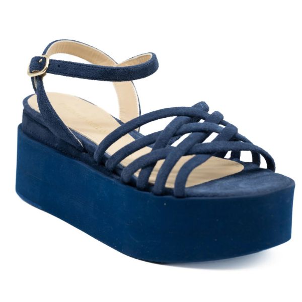 Immagine di SANDALI PALOMA BARCELO' 100% Pelle DONNA SCARPE ALYA BLU