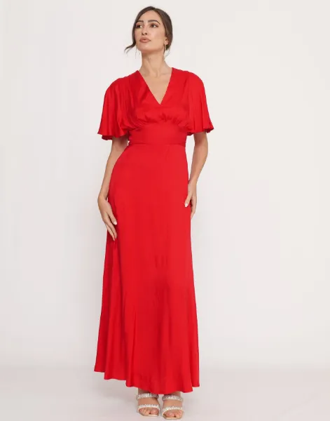 Immagine di . ABITO NENETTE DONNA ARES IN VISCOSA ROSSO