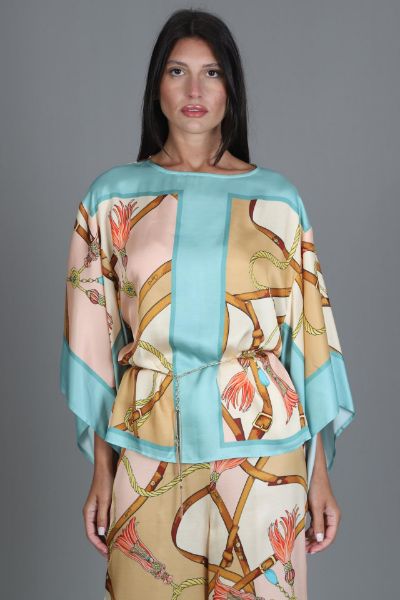 Immagine di . MAGLIA BLUSA DOUBLE C BY CRISTINAEFFE DONNA D111 FANTASIA